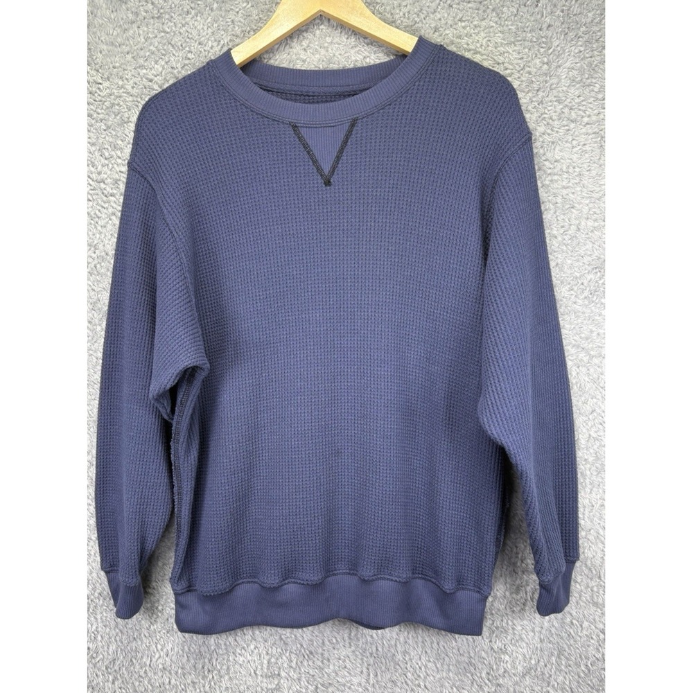 Aerie Big Chill Crew Sweatshirt Womens XS Blue Oversized Pullover Fleece Cozy